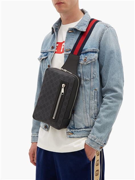 mens gucci cross body|Gucci bag men's price.